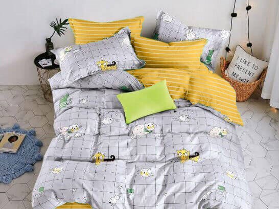 Детское постельное бельё Sweet Dreams Cute Kittens (на резинке + молния) купить в Москве и России, цена 2 400 руб.