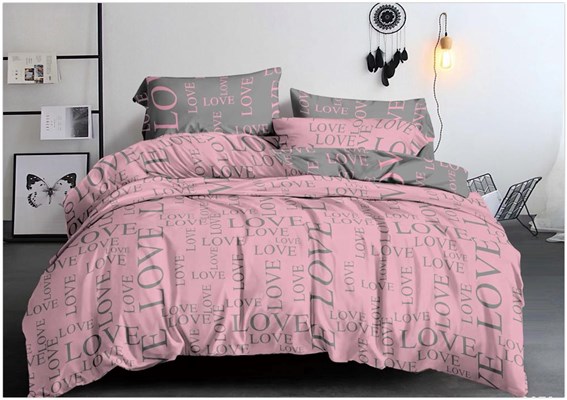 Детское постельное бельё Sweet Dreams Pink Love (на резинке + молния)