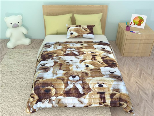Детское покрывало Sweet Dreams Пододеяльник-покрывало Bear Cub