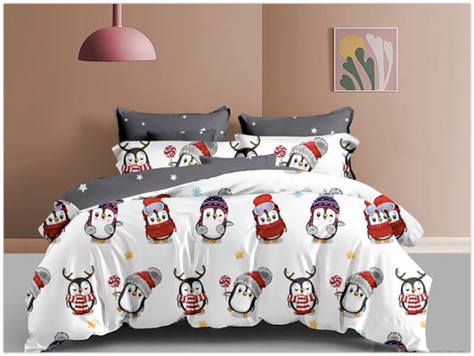 Детское постельное бельё Sweet Dreams Penguins (на резинке + молния)