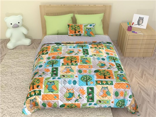 Детское покрывало Sweet Dreams Orange Owls покрывало