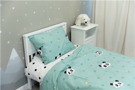 Детское постельное бельё Sweet Dreams Cute Panda (на резинке + молния)