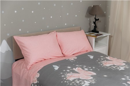 Детское постельное бельё Sweet Dreams Pink Butterfly (на резинке + молния)