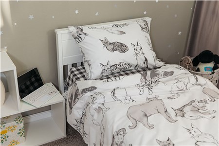 Детское постельное бельё Sweet Dreams Cute Kittens (на резинке + молния)