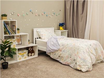 Детское постельное бельё Sweet Dreams Mixed flowers (пододеяльник+наволочка)