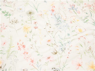 Детское постельное бельё Sweet Dreams Mixed flowers (пододеяльник+наволочка)