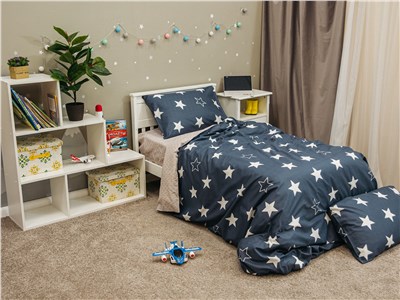 Детское постельное бельё Sweet Dreams Stars (на резинке + молния) 