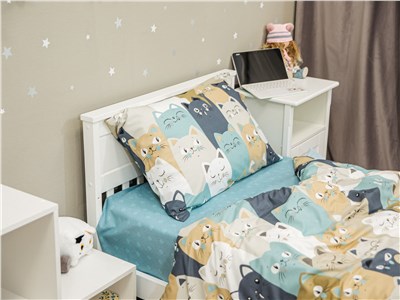 Детское постельное бельё Sweet Dreams Cozy catnap(на резинке + молния)