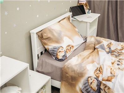 Детское постельное бельё Sweet Dreams Kitten in heats(на резинке + молния)