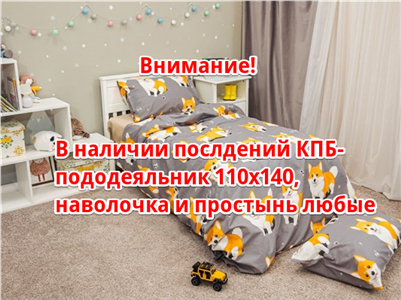 Детское постельное бельё Сладкие Сны(Sweet Dreams) Корги (на резинке + молния) 