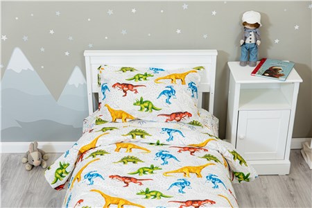 Детское постельное бельё Sweet Dreams Dino (на резинке + молния)