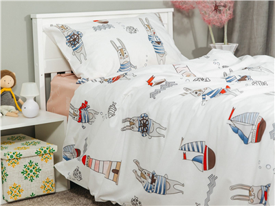 Детское постельное бельё Sweet Dreams Marine Bunny (на резинке + молния)