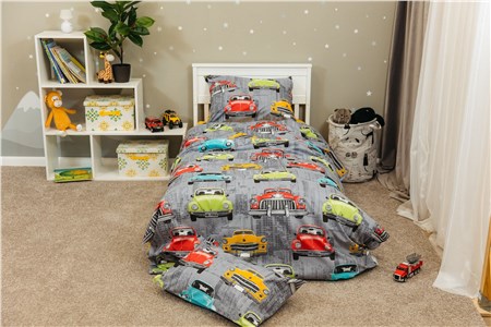 Детское постельное бельё Sweet Dreams Colored Cars (на резинке + молния)