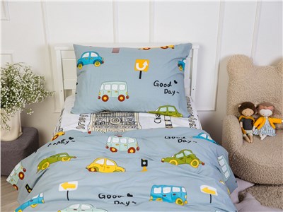 Детское постельное бельё Sweet Dreams Good Day Drive (на резинке + молния)
