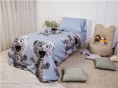 Детское постельное бельё Sweet Dreams Snow Leopard (на резинке + молния)