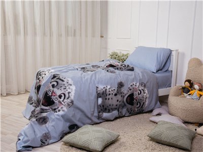 Детское постельное бельё Sweet Dreams Snow Leopard (на резинке + молния)