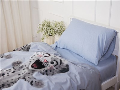 Детское постельное бельё Sweet Dreams Snow Leopard (на резинке + молния)
