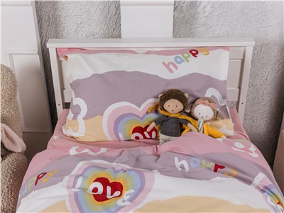 Детское постельное бельё Sweet Dreams Happy Love(на резинке + молния)