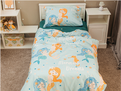 Детское постельное бельё Sweet Dreams Mermaid (на резинке + молния)