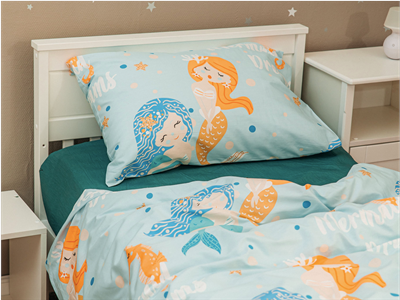 Детское постельное бельё Sweet Dreams Mermaid (на резинке + молния)