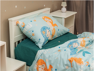 Детское постельное бельё Sweet Dreams Mermaid (на резинке + молния)