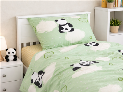 Детское постельное бельё Сладкие Сны(Sweet Dreams) Панды в облаках(на резинке + молния)