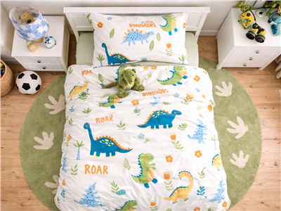 Детское постельное бельё Сладкие Сны(Sweet Dreams) Дино (на резинке + молния)