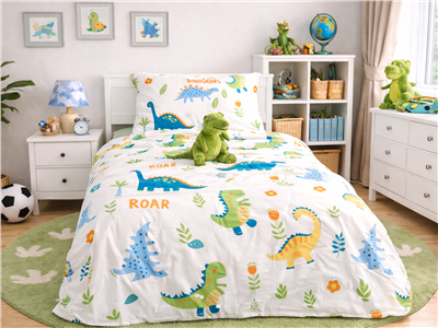 Детское постельное бельё Сладкие Сны(Sweet Dreams) Дино (на резинке + молния)