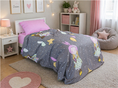 Детское постельное бельё Сладкие Сны(Sweet Dreams) Девочки (на резинке + молния)