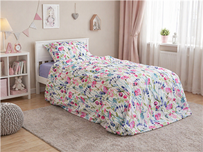 Детское постельное бельё Сладкие Сны(Sweet Dreams) Полевые цветы (на резинке + молния)