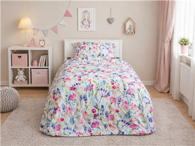 Детское постельное бельё Сладкие Сны(Sweet Dreams) Полевые цветы (на резинке + молния)