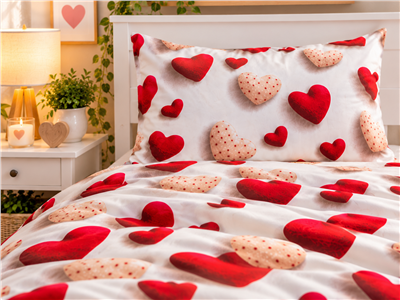 Детское постельное бельё Сладкие Сны(Sweet Dreams) Сердечки любви (на резинке + молния)