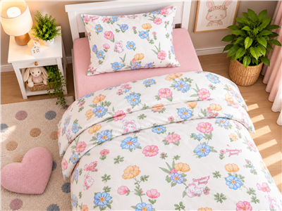 Детское постельное бельё Сладкие Сны(Sweet Dreams) Цветочные зайки(на резинке+молния)