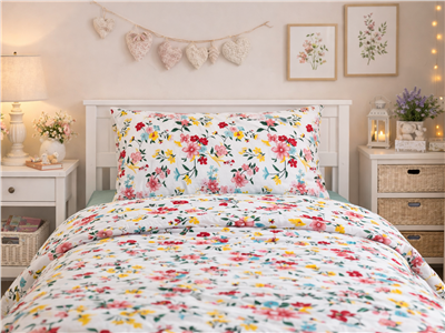 Детское постельное бельё Сладкие Сны(Sweet Dreams) Цветочное настроение (на резинке + молния)