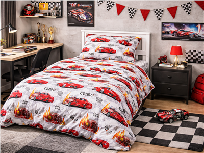 Детское постельное бельё Сладкие Сны(Sweet Dreams) Формула 1(на резинке + молния)