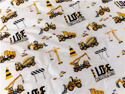 Детское постельное бельё Сладкие Сны(Sweet Dreams) Стройка(на резинке+молния)