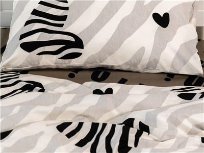 Детское постельное бельё Сладкие Сны(Sweet Dreams) Зебра (на резинке + молния)