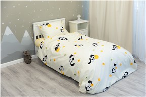 Детское постельное бельё Sweet Dreams Pumpkin&Kitten (на резинке + молния)