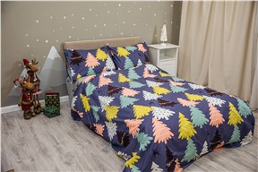 Детское постельное бельё Sweet Dreams Christmas Trees (на резинке + молния)