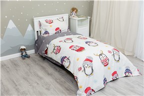 Детское постельное бельё Sweet Dreams Penguins (на резинке + молния)