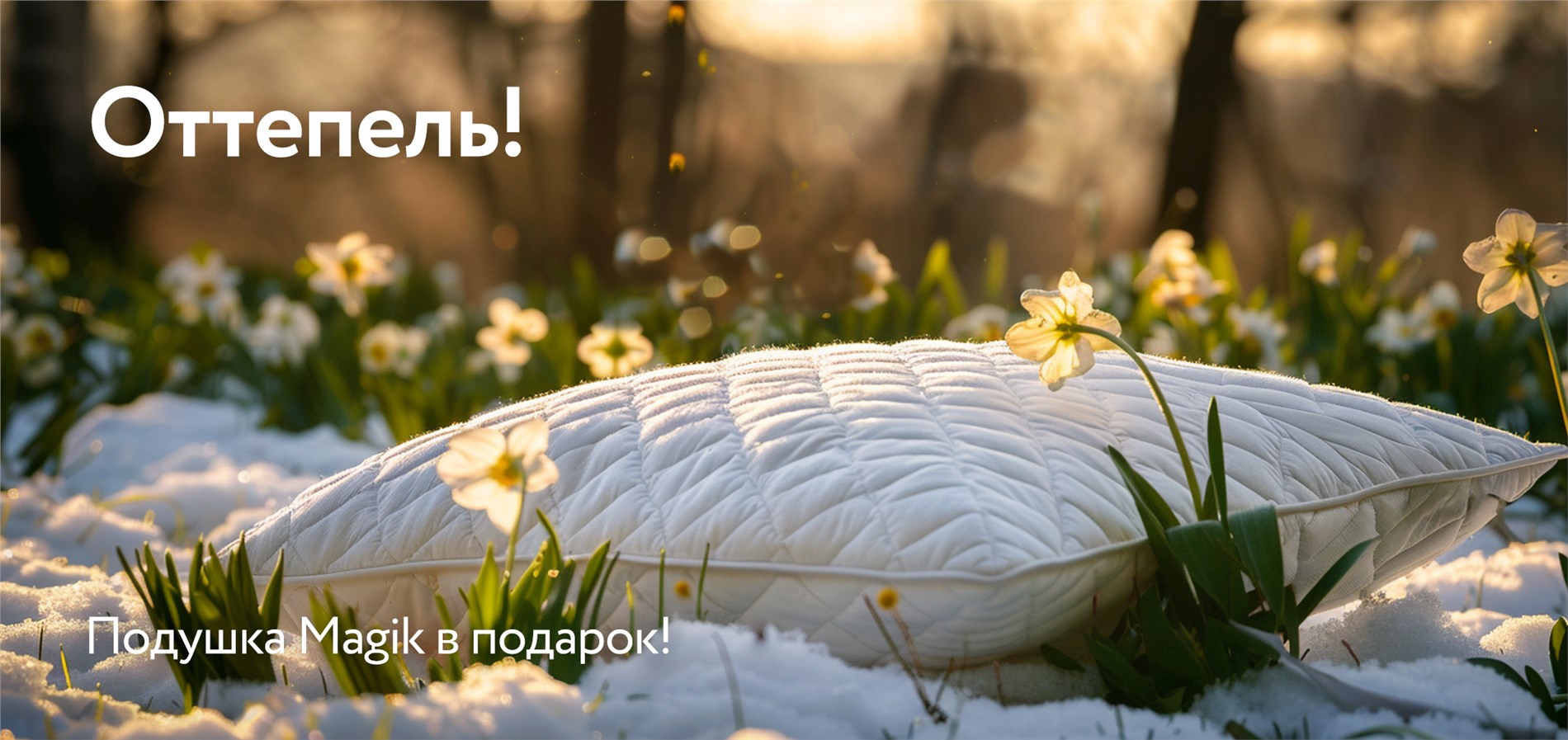 Подушка в подарок от DreamLine