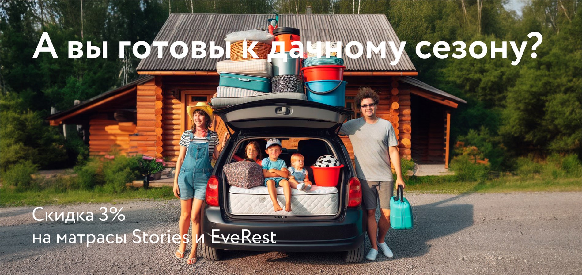 Акция на матрасы брендов Stories и EveRest